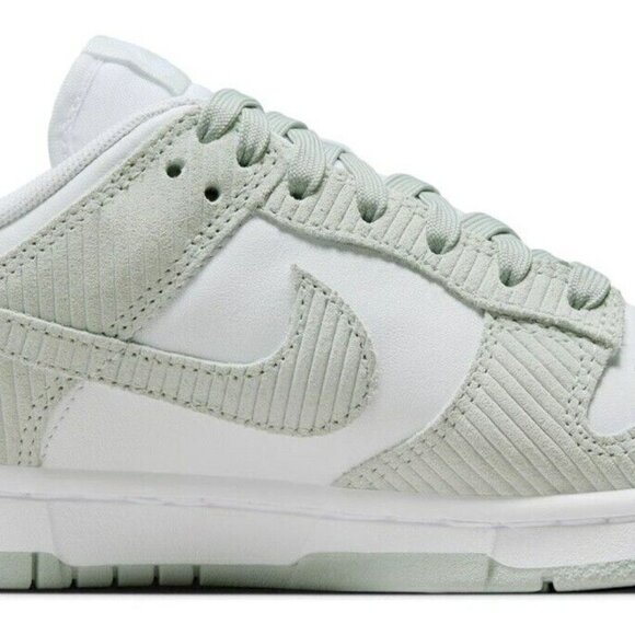 NIKE DUNK LOW "LIGHT SILVER CORDUROY" (WOMEN’S) SAME DAY SHIPPING - Picture 5 of 8